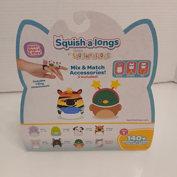 Squishmallows Squish-a-Longs Mini Squish 1 Inch Figures 8 Pack Series 1 - Picture 3 of 6